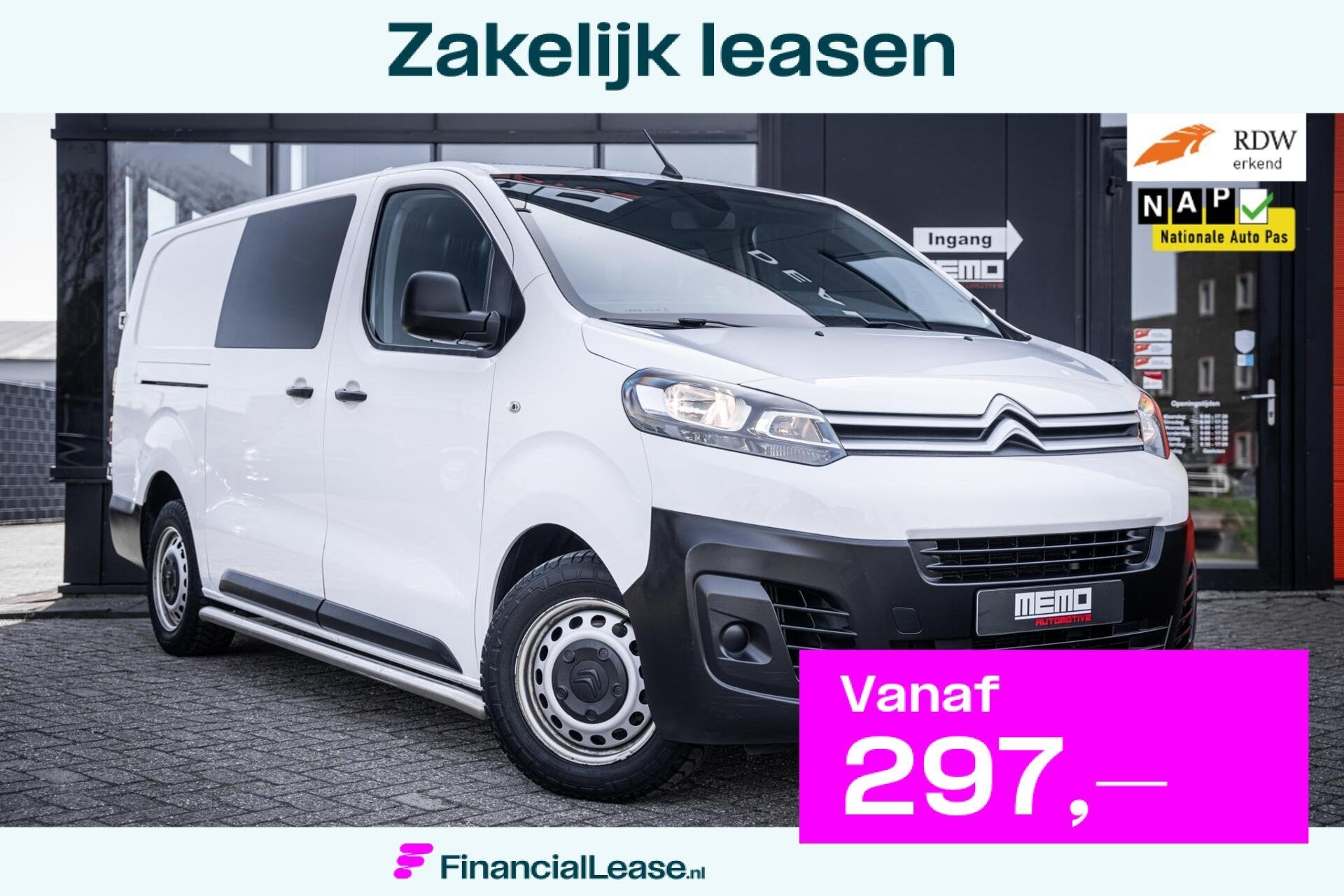 Citroen Jumpy bestel 2.0 BlueHDI 120 XL Club DC*DUBBEL CABIN, Voorwielaandrijving, Gebruikt, Euro 6, 4 cilinders