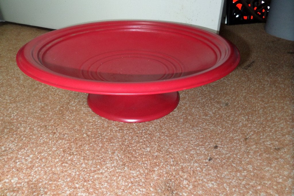 Vogeldrinkschaal - Metaal - Rood - Diameter 30cm - €35,00, Ophalen, Nieuw