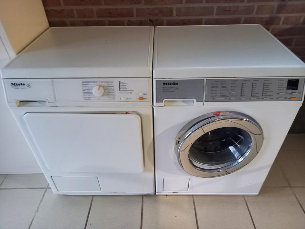 Miele setje wasmchine met condensdroger, 6 tot 8 kg, Ophalen of Verzenden, Condens