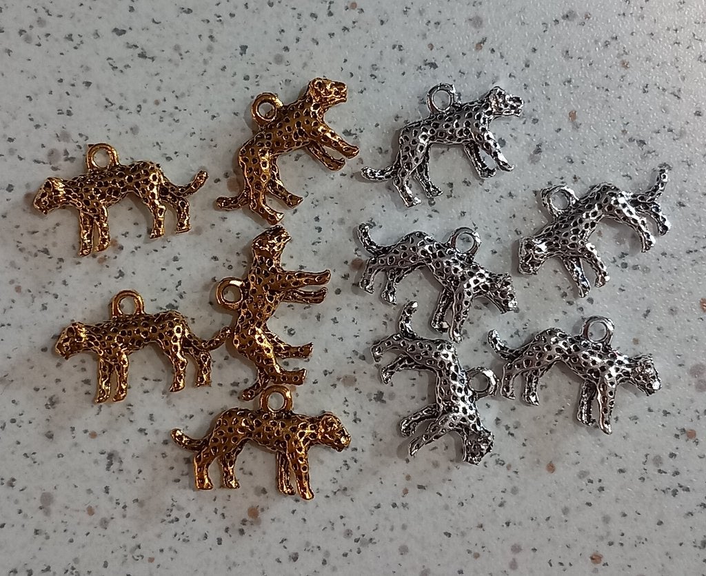 Panter metalen bedels, Ophalen of Verzenden, Nieuw, Bedel