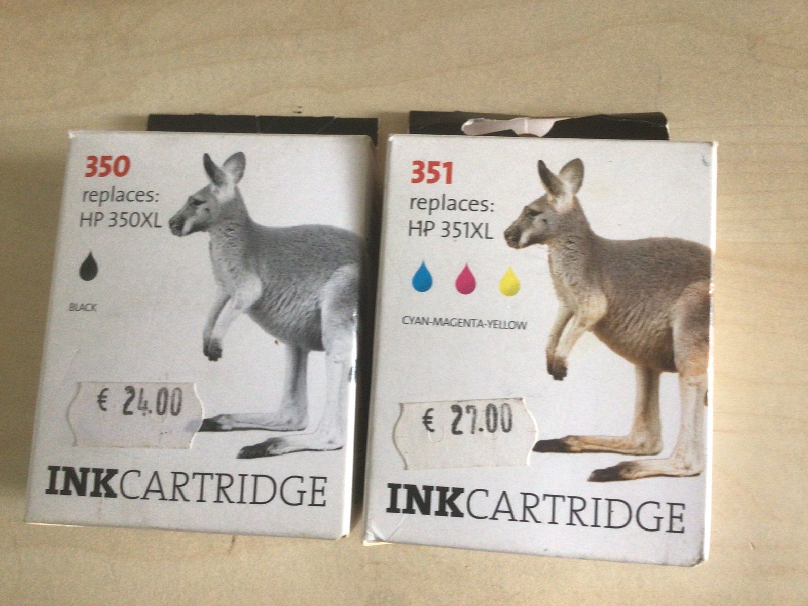 HP-Inktcartridges 350, 351., Ophalen, Zo goed als nieuw