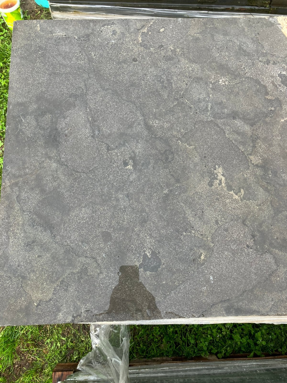 Chinese hardsteen tegels 60x60x3 cm 15 m2, Tuin en Terras, Ophalen, Gebruikt, Terrastegels, Natuursteen