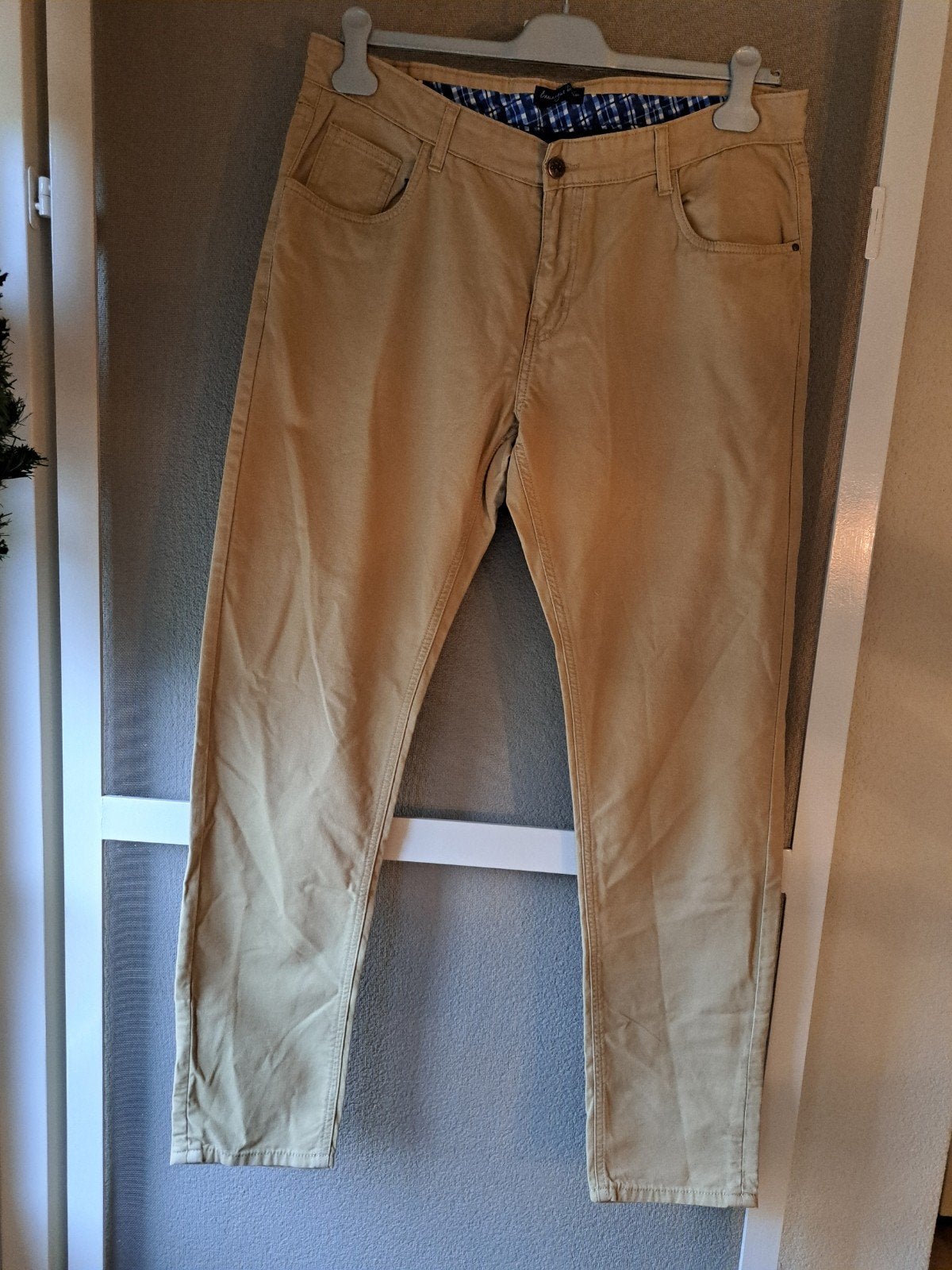 HEREN BROEK NIEUW MAAT L, Ophalen of Verzenden, Nieuw, Beige