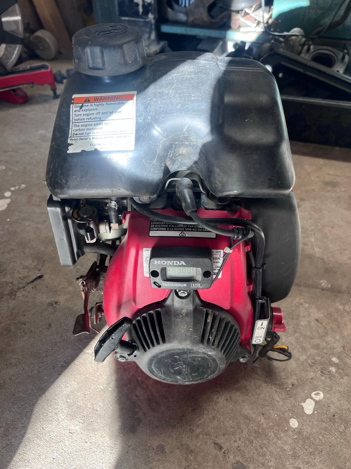 Honda GX100 Motor - Slechts 100,5 Draaiuren, Doe-het-zelf en Verbouw, Motoren, Ophalen of Verzenden, Zo goed als nieuw, Benzinemotor
