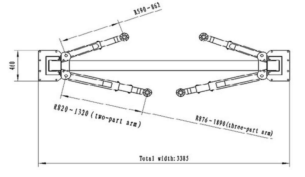 FALCO Twee koloms hefbrug 4000kg 230V Premium, Ophalen of Verzenden, Louwsma B.V., Louwsmabalk@outlook.com, Eigen Haard 63 Balk
