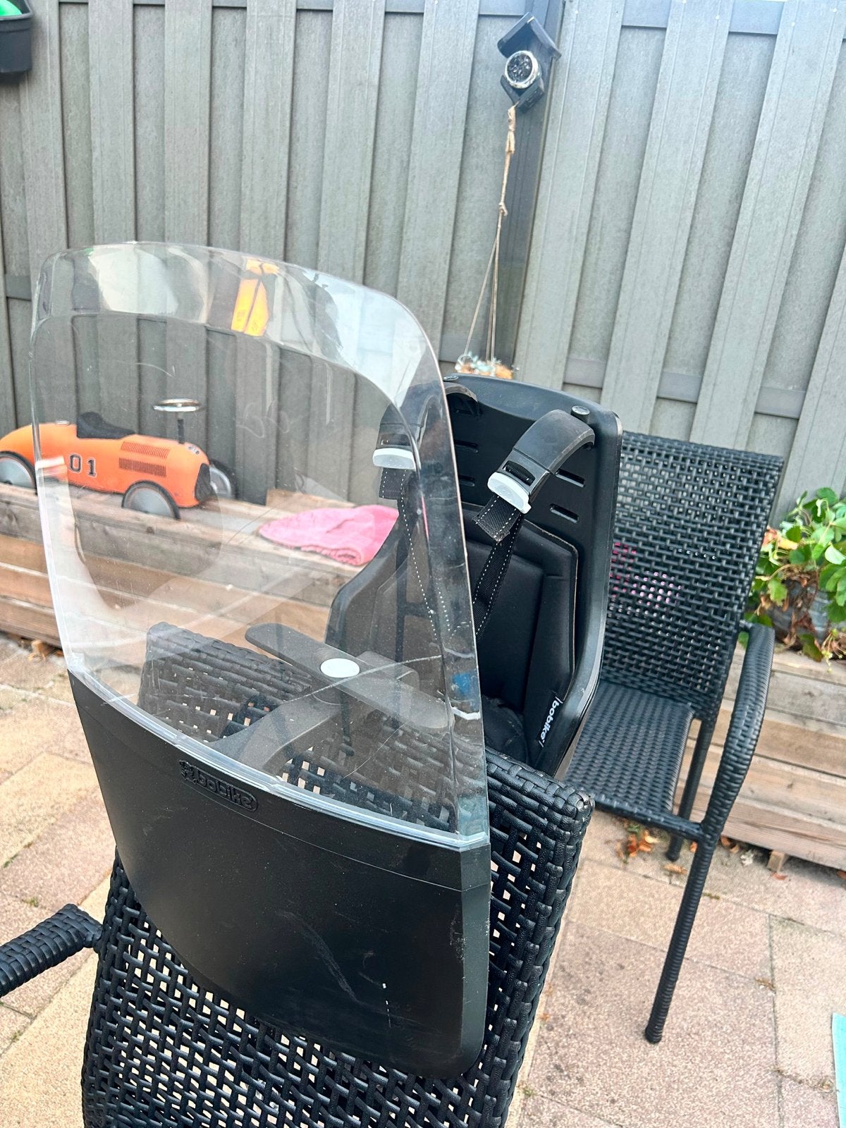 Bobike voorzitje met windscherm, Ophalen, Voorzitje, 0 t/m 13 kg, Gebruikt
