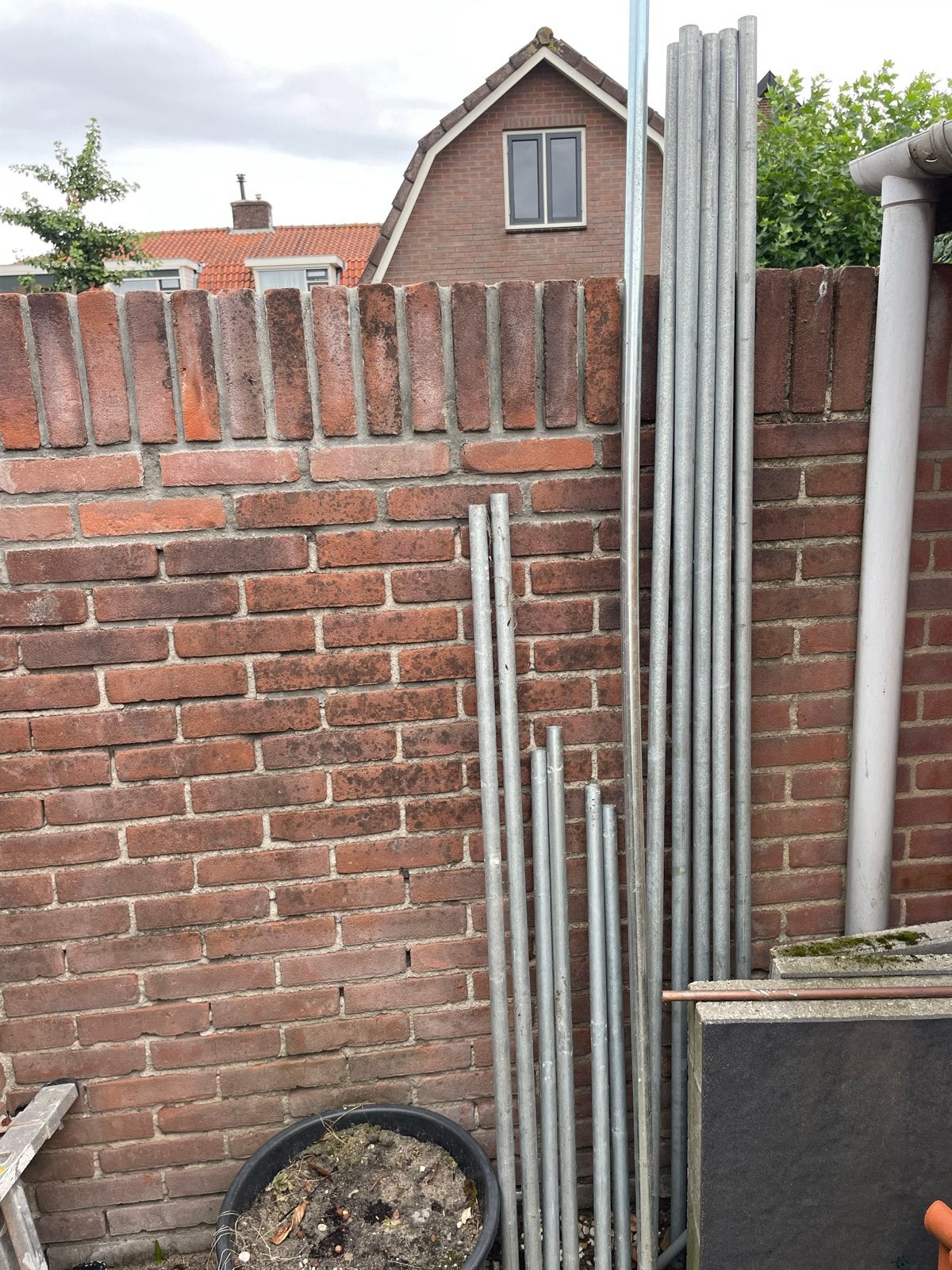 Gegalvaniseerde buizen diverse lengtes Ø 2,5 cm, Doe-het-zelf en Verbouw, Ophalen, Gebruikt, IJzer
