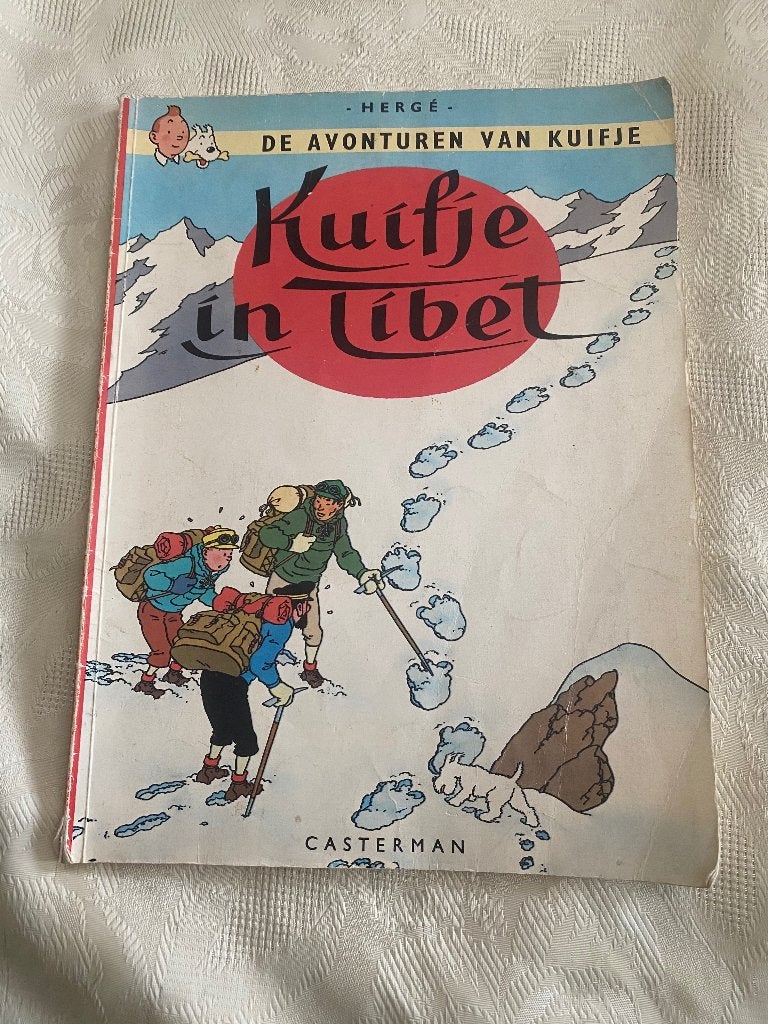 Kuifje in Tibet - Eerste druk 1960 - Hergé Casterman, Boeken, Gelezen, Eén stripboek, Ophalen of Verzenden, Hergé