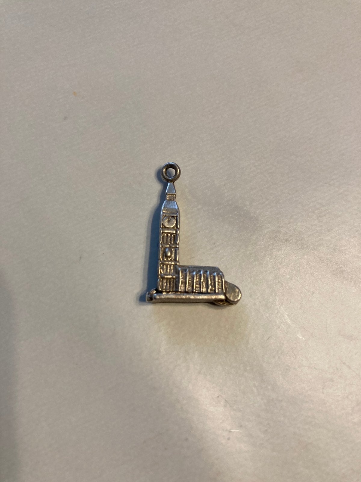 Vintage sterling zilveren bedel Big Ben, Ophalen of Verzenden
