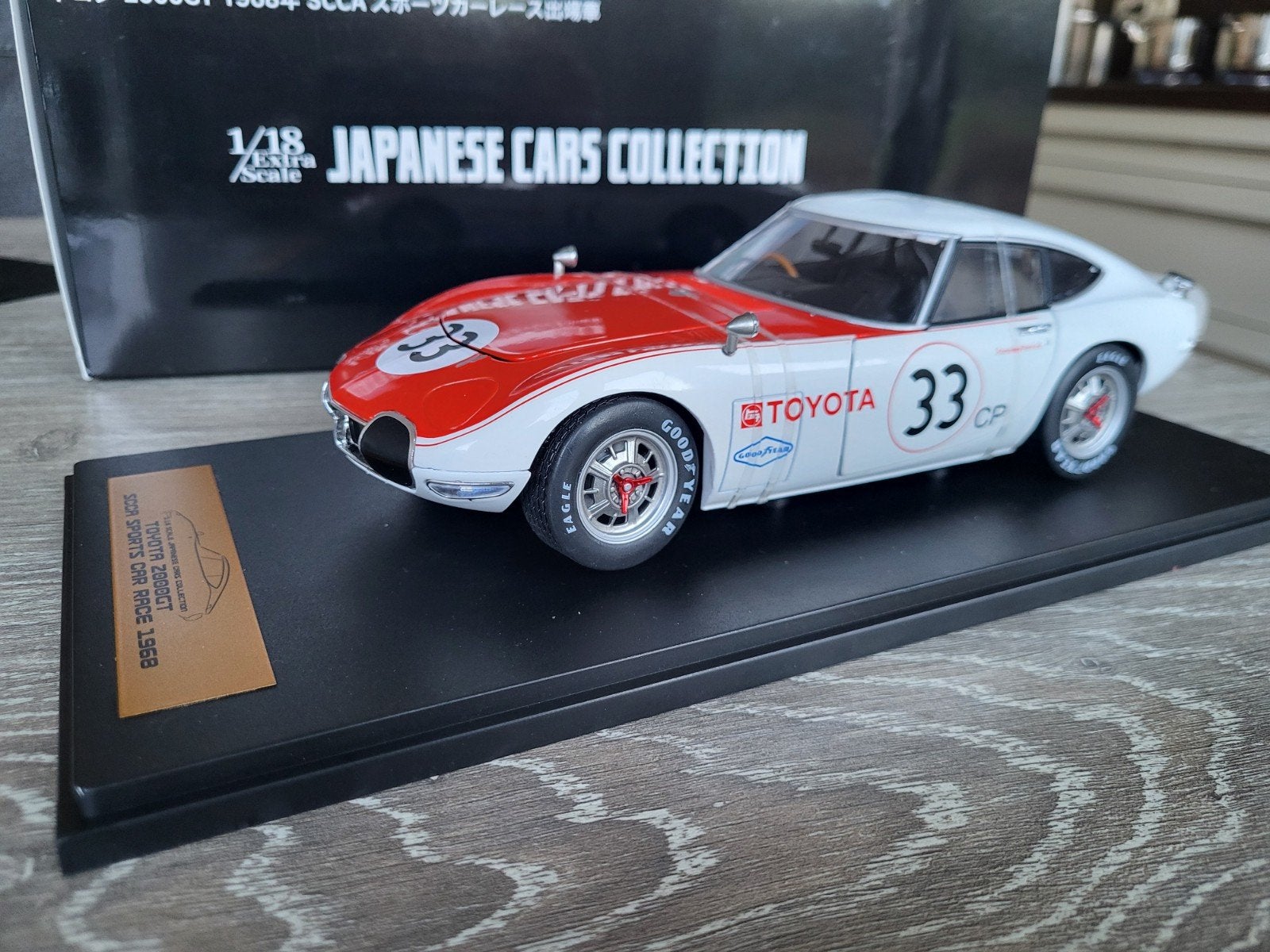 Toyota 2000gt schaal 1:18, Ophalen of Verzenden, Zo goed als nieuw, Overige merken