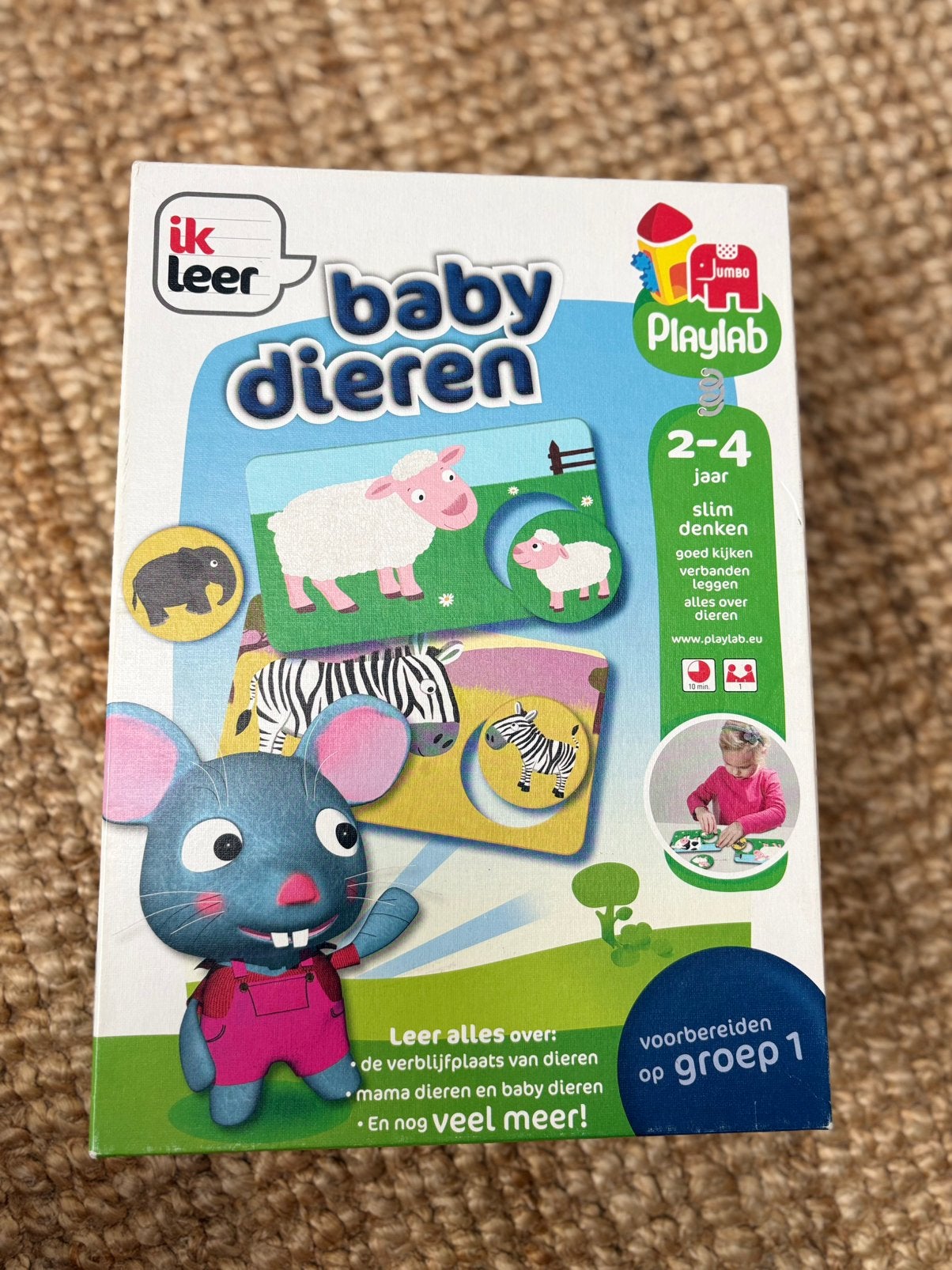 Jumbo Playlab Ik Leer: Baby Dieren, Ophalen of Verzenden, Zo goed als nieuw