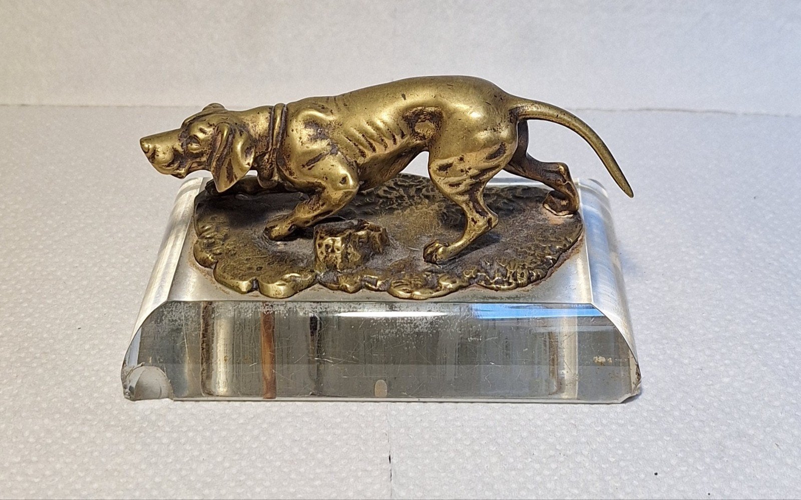 jacht, jagen jachthond, pointer, presse papier 1890, Ophalen of Verzenden
