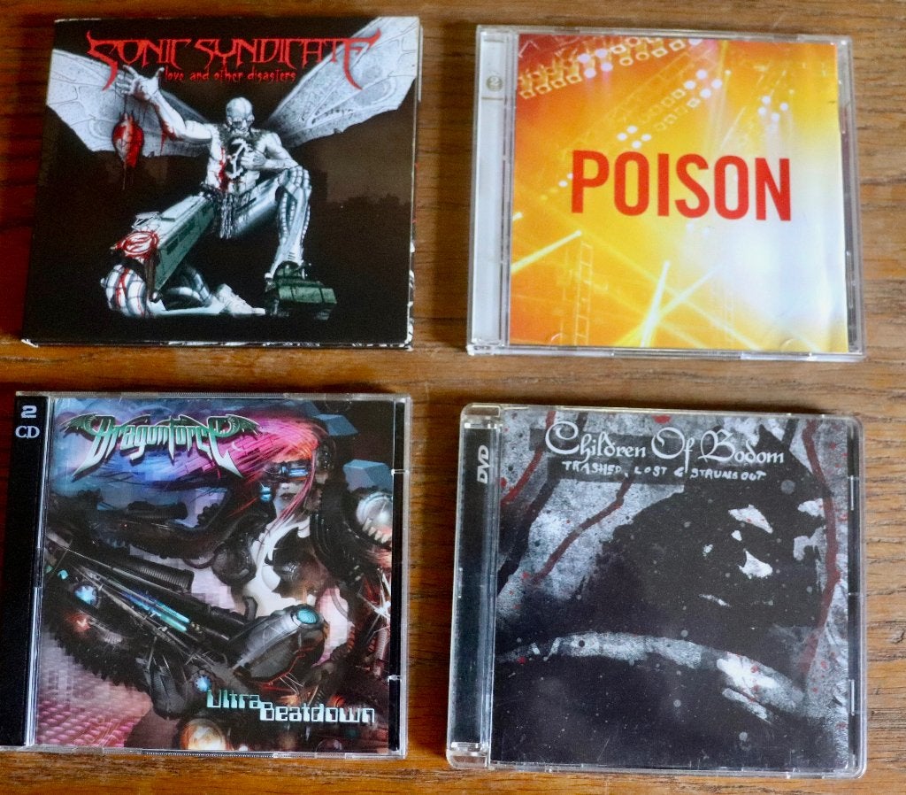 4x Metal cd & dvd: Sonic Syndicat, Children of Bodom, Poison, Ophalen of Verzenden, Zo goed als nieuw, Heavy metal, Digipak