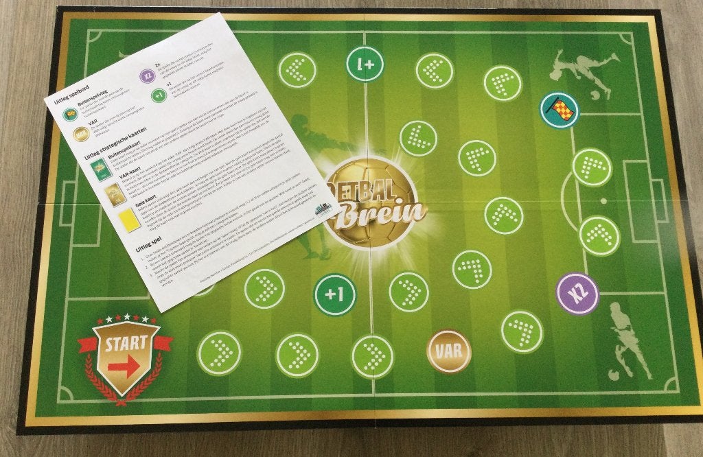 Voetbal Brein Bordspel - Test je voetbalkennis!, Een of twee spelers, Ophalen of Verzenden, Zo goed als nieuw, Number Games
