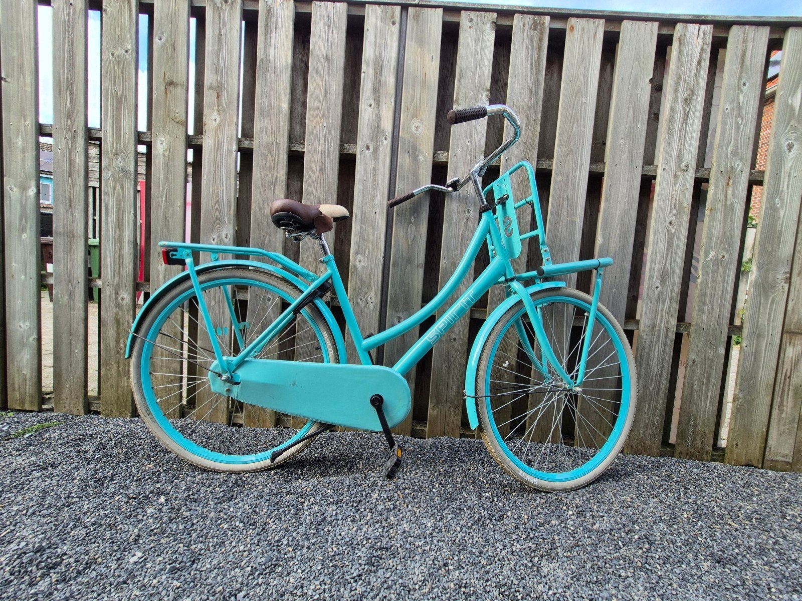 Spirit transportfiets dames, turquoise, Fietsen en Brommers, Terugtraprem, Ophalen, Overige merken, 53 tot 56 cm