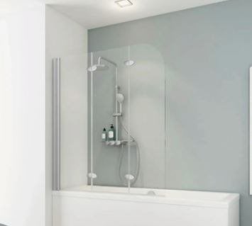 SCHULTE Badvouwwand 3-delig 3 mm glas 125x140 cm nieuw., Ophalen, Nieuw, Glas, Bad