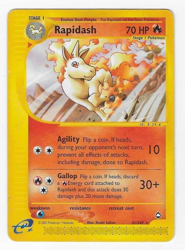 Pokemon kaart Aquapolis-set 147, Ophalen of Verzenden, Zo goed als nieuw