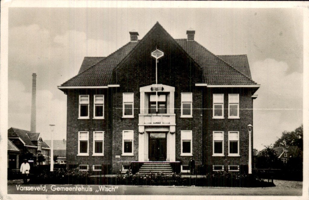 Varsseveld - Gemeentehuis - Wisch, Ophalen of Verzenden, 1920 tot 1940, Gelopen, Gelderland