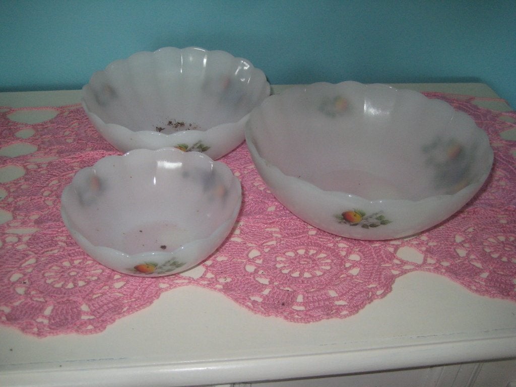 set schalen arcopal fruit, Verzamelen, Retro, Ophalen of Verzenden, Huis en Inrichting