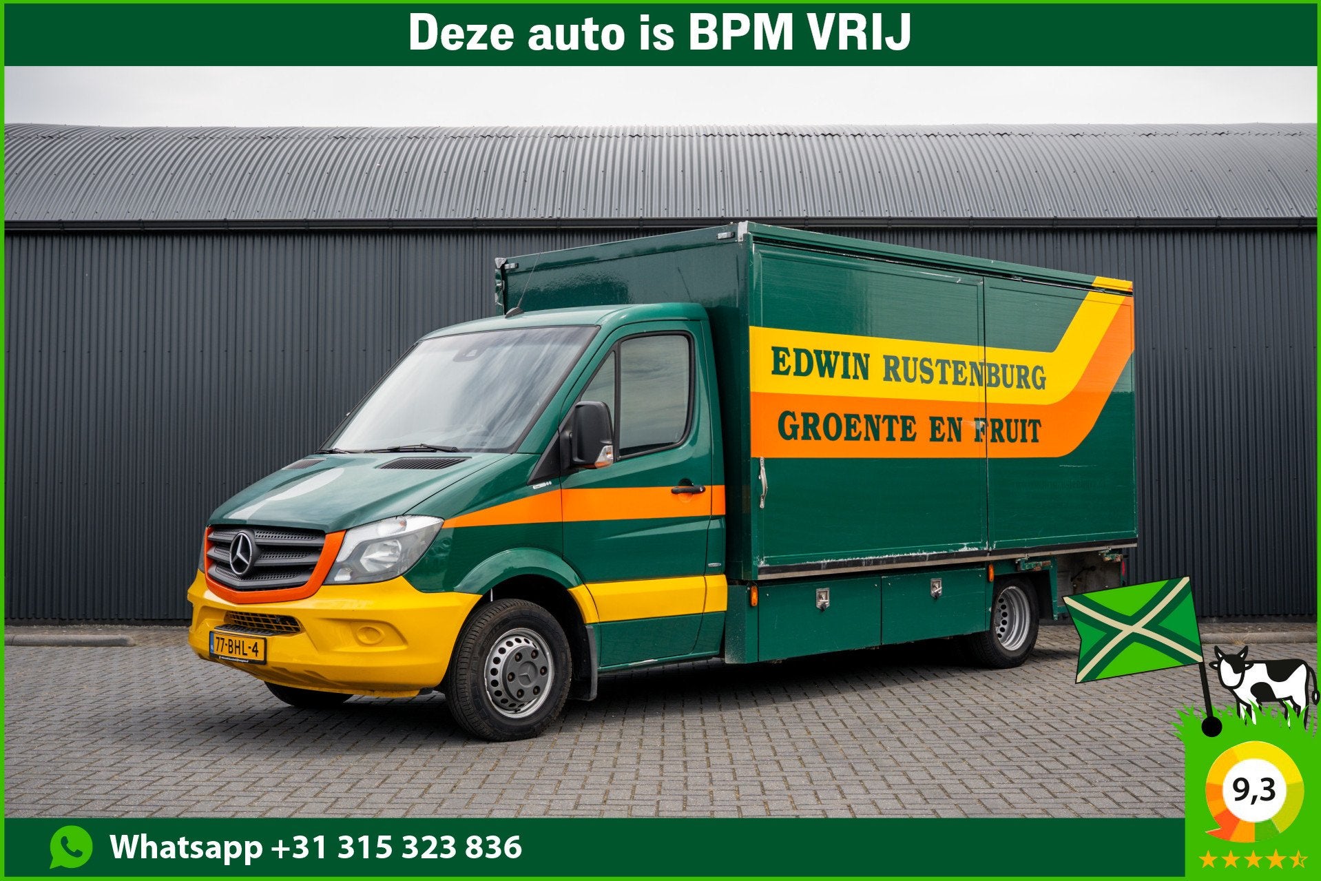Mercedes-Benz Sprinter 516CDI | Bakwagen | EURO 6 | Huifzeil, 13 km/l, Gebruikt, 4 cilinders, 163 pk