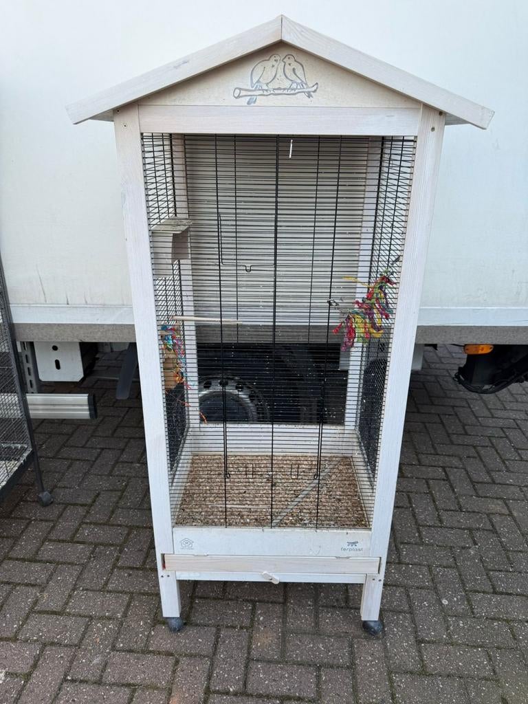 Vogelkooien volere, Ophalen of Verzenden, Hout, Vogelkooi
