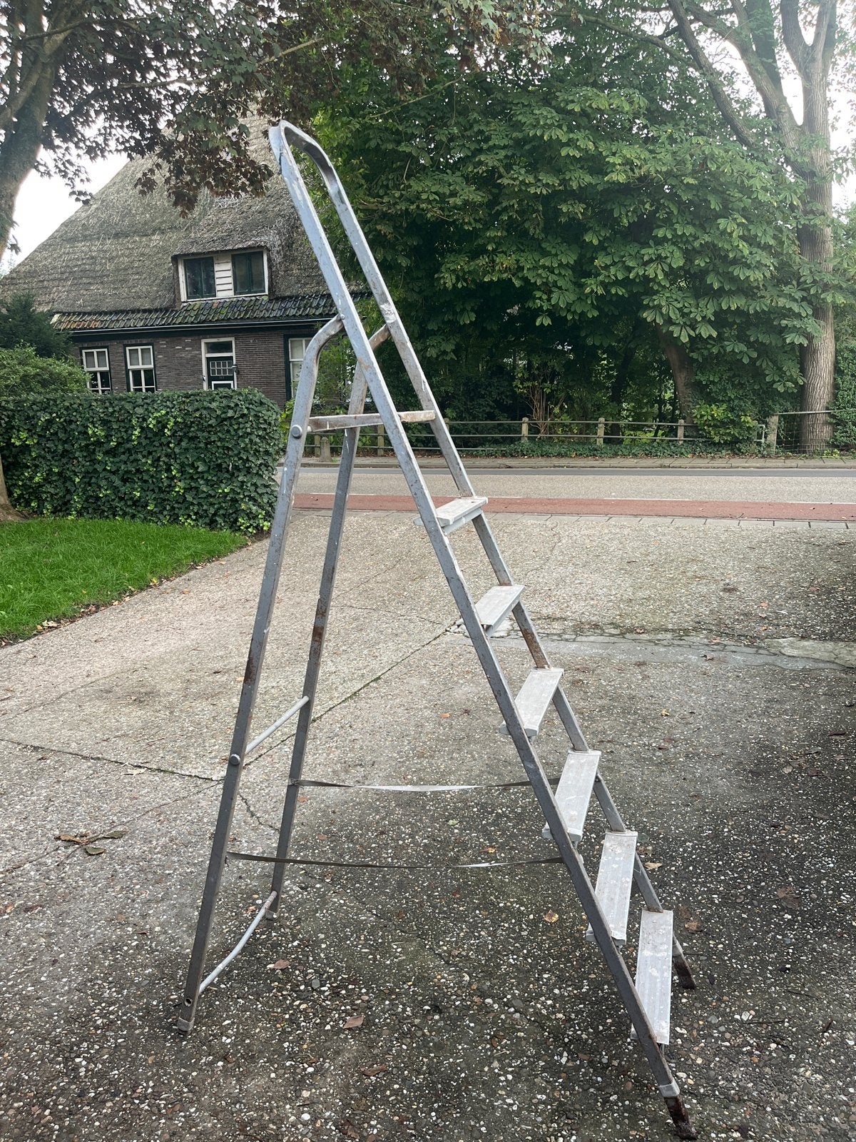 Stalen trap met 7 treden, Ophalen, Gebruikt, Trap, 2 tot 4 meter