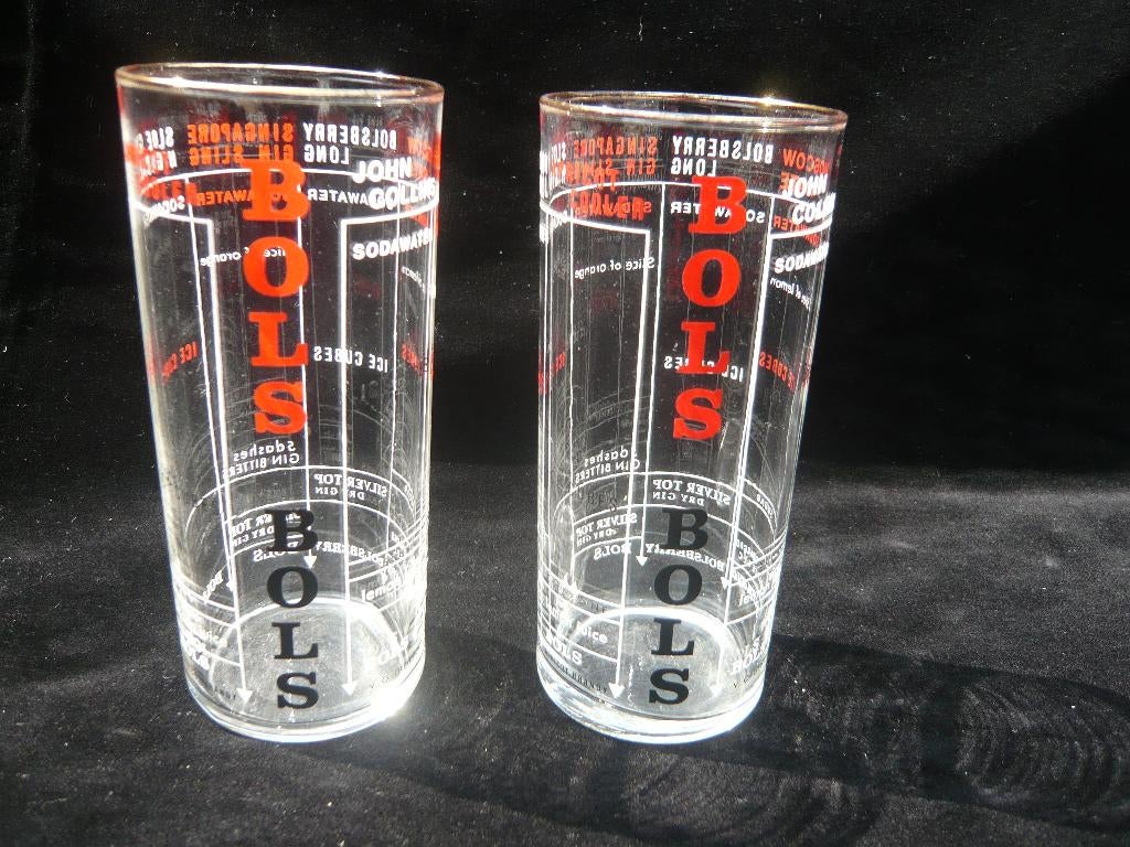 Bols longdrinkglazen 2 stuks, Verzamelen, Ophalen of Verzenden, Zo goed als nieuw, Borrel- of Shotglas