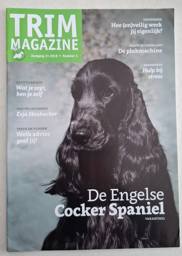 Trim Magazine Jaargang 23 2018 nr 3 Engelse Cocker Spaniel, Boeken, Ophalen of Verzenden, Nieuw, Honden