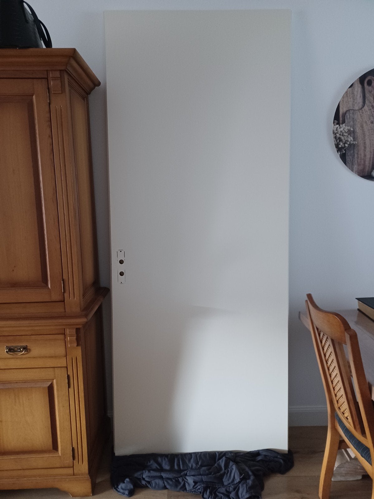 Links draaiende opdekdeur, 231.5 cm x 93 cm, Ophalen, Gebruikt, 80 tot 100 cm, Binnendeur