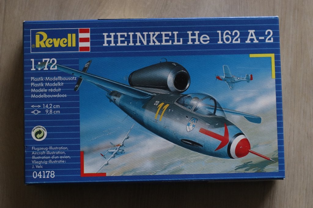 Heinkel He 162 A-2 Revell 1/72, 1:72 tot 1:144, Revell, Nieuw, Ophalen of Verzenden