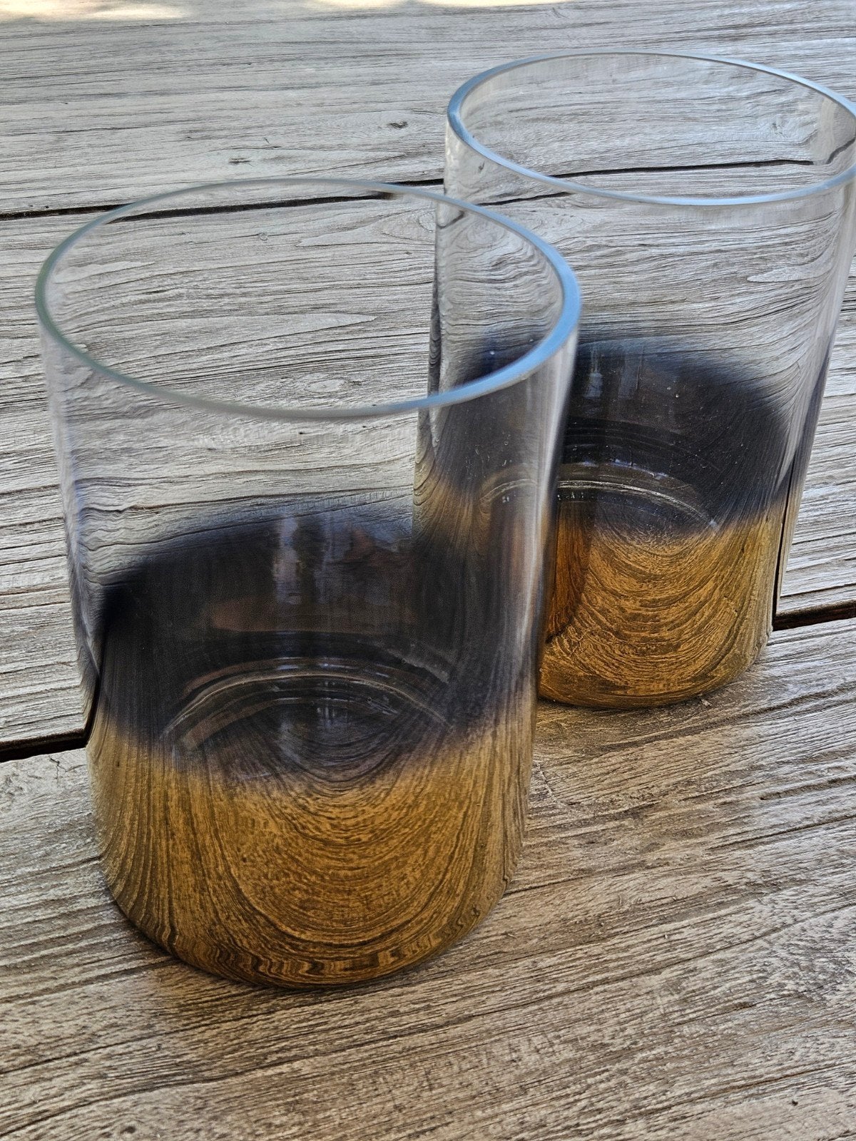 Pols Potten Windlichten- Glas met gouden onderrand, Huis en Inrichting, Woonaccessoires | Vazen, Transparant, 14 cm, Ophalen of Verzenden