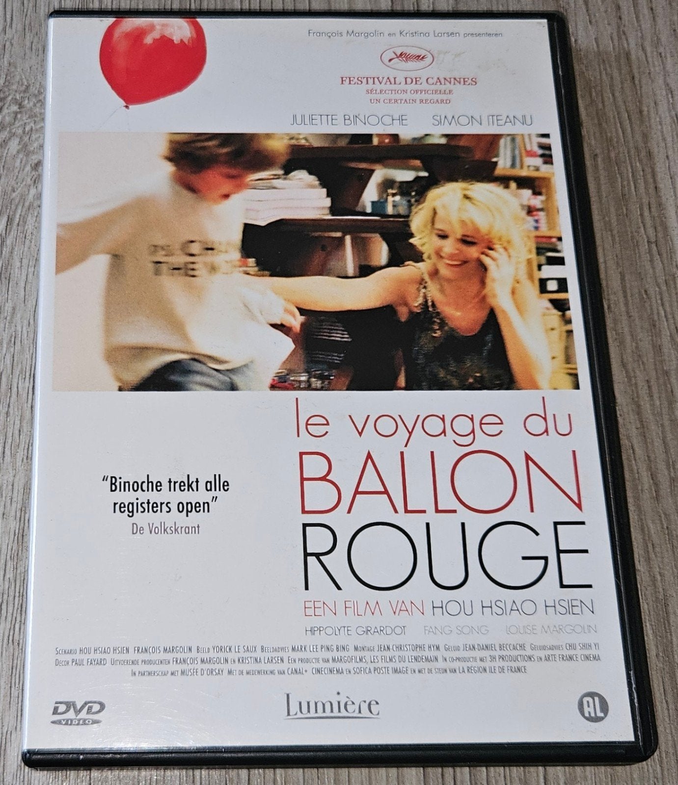 Le Voyage du Ballon Rouge DVD - Juliette Binoche, Alle leeftijden, Nederlands, Ophalen of Verzenden, Zo goed als nieuw