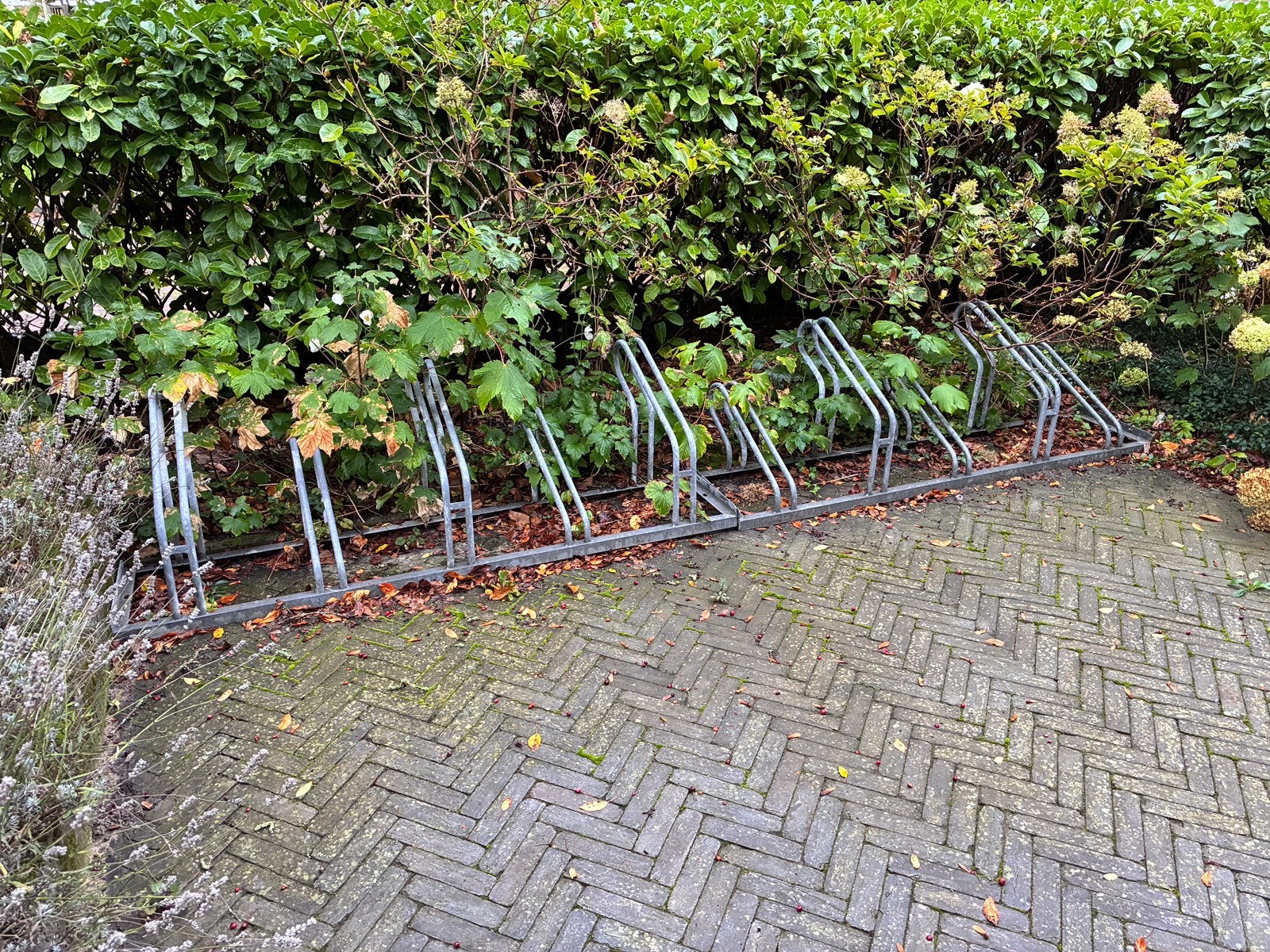 ># Twee keer fietsenrek voor 5 fietsen#<, Ophalen, Zo goed als nieuw