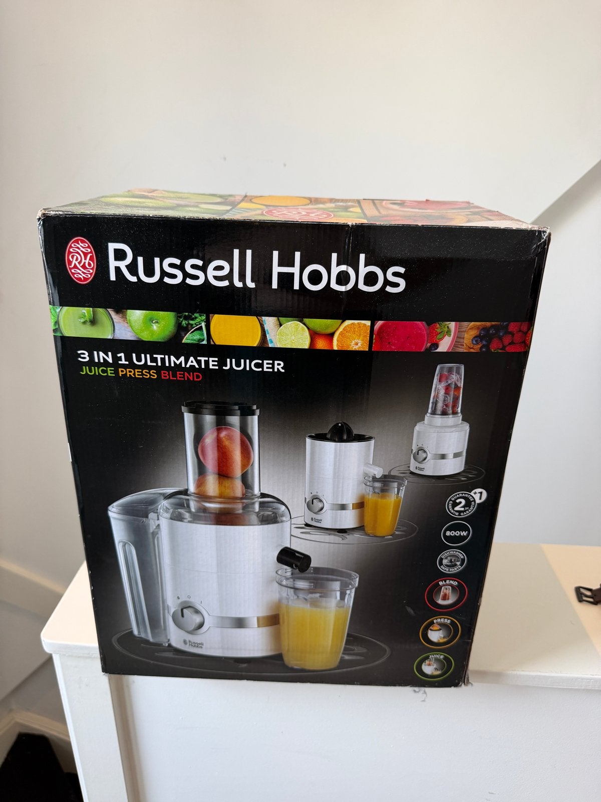 Russell Hobbs 3-in-1 Ultimate Juicer, Citruspers & Blender, Ophalen of Verzenden, Nieuw, Elektrisch, Citruspers