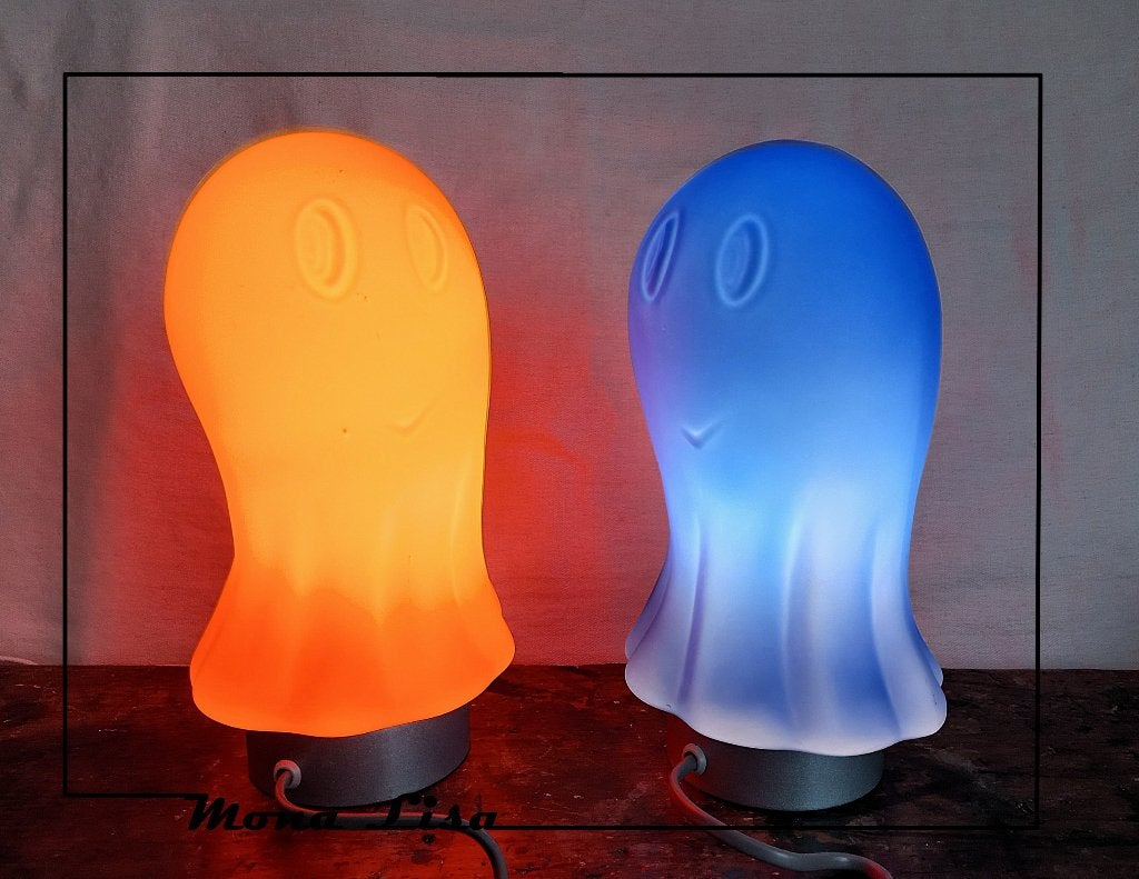 SPOOKLAMPJES, EGLO 1970 – 1980  #  prijs per stuk, Vintage, Nachtlamp, Ophalen of Verzenden, Glas