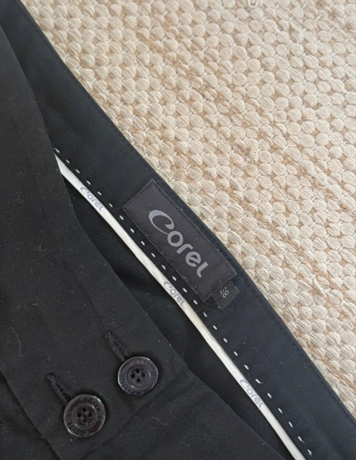 Corel zwarte broek met wijde pijpen Maat 38, Kleding | Dames, Maat 38/40 (M), Zwart, Ophalen of Verzenden, Lang