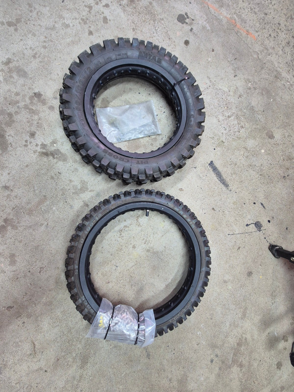 Originele KTM SX65 Velgen met binnen- en buitenbanden, Ophalen of Verzenden, Gebruikt