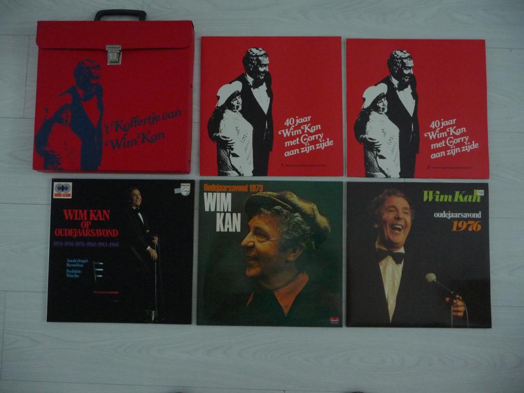5 lp's WIM KAN + T'KOFFERTJE VAN WIM KAN - 40 jaar WIM KAN, Cd's en Dvd's, Ophalen of Verzenden, Zo goed als nieuw, 12 inch, Levenslied of Smartlap