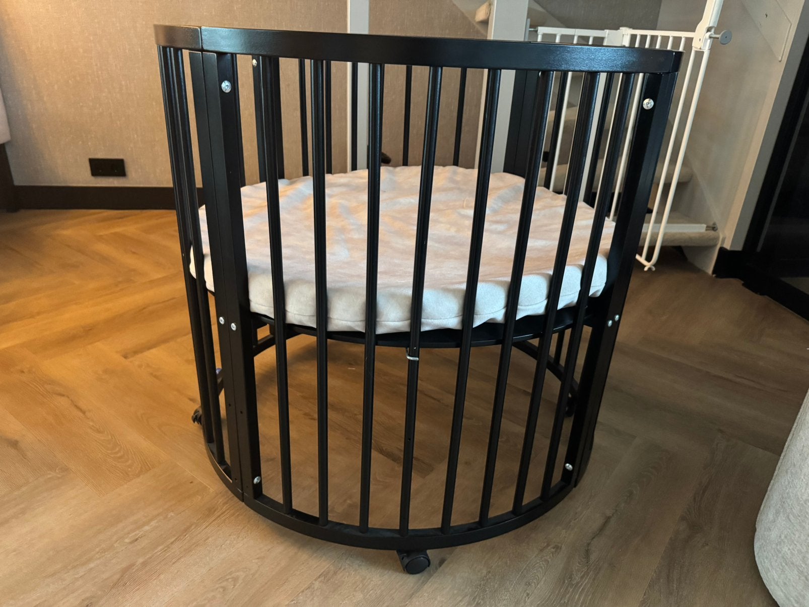 Babybox inclusief matras en hoes, Ophalen, Zo goed als nieuw, Rond