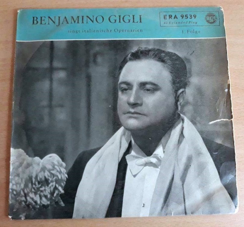 Benjamino Gigli Singt Italienische Opernarien - 1. Folge -EP, Opera of Operette, 7 inch, Ophalen of Verzenden, Zo goed als nieuw
