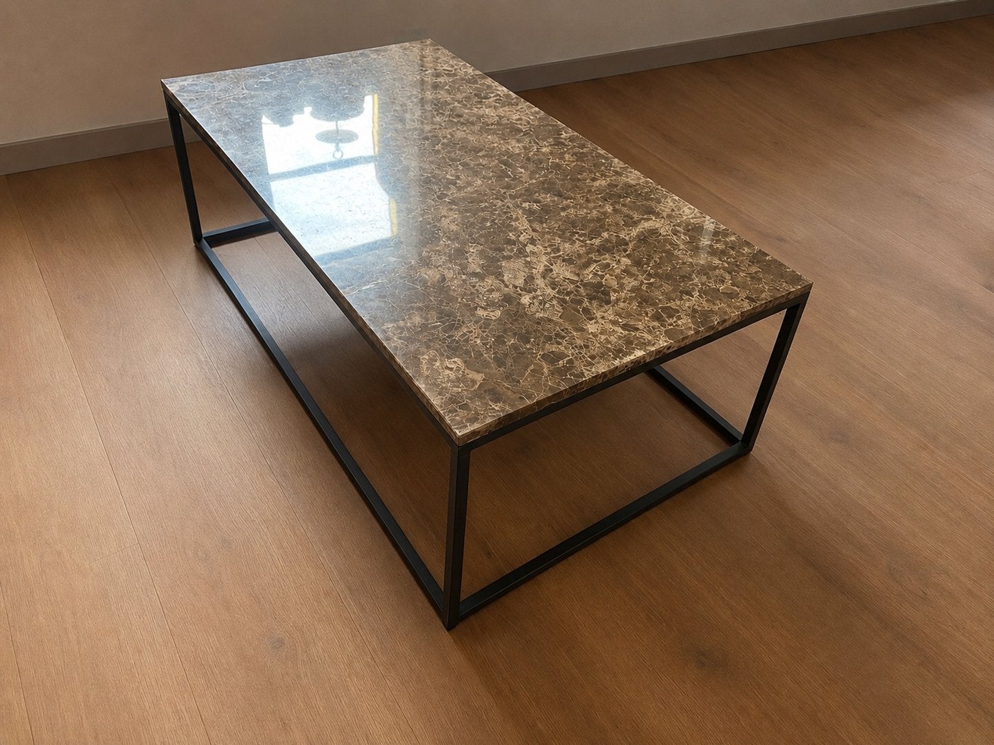 RICHMOND Salontafel Orion 7213 - Marmer - ZGAN, Ophalen, 100 tot 150 cm, 50 tot 100 cm, Zo goed als nieuw