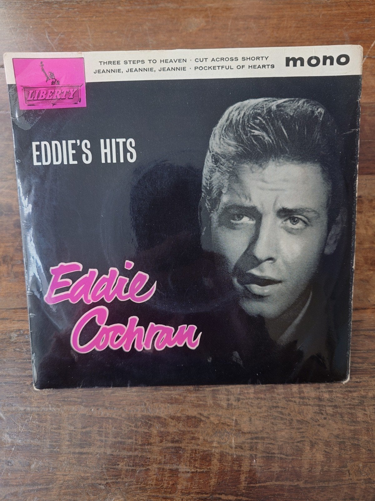 EP Eddie Cochran 1963 Eddie' hits mono, Gebruikt, Overige genres, 7 inch, Ophalen of Verzenden