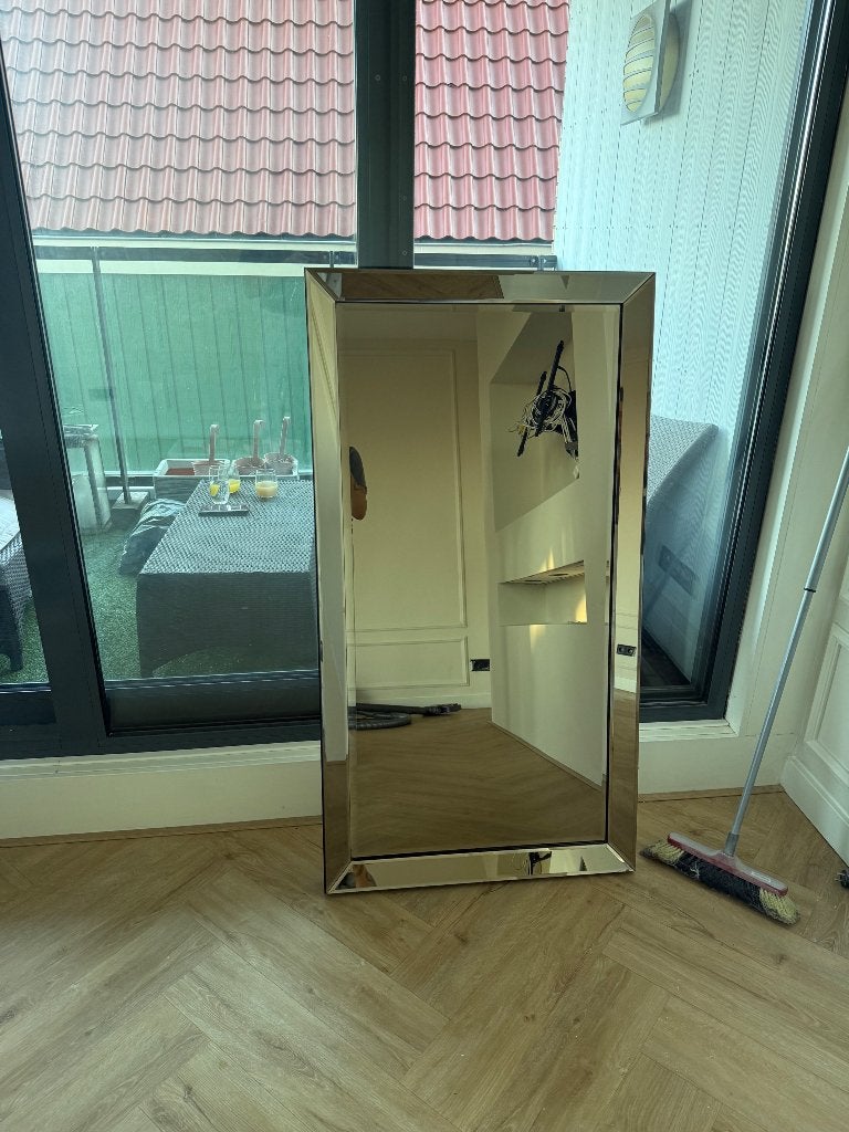 Eric kuster spiegel, Ophalen, 100 tot 150 cm, Zo goed als nieuw, Rechthoekig