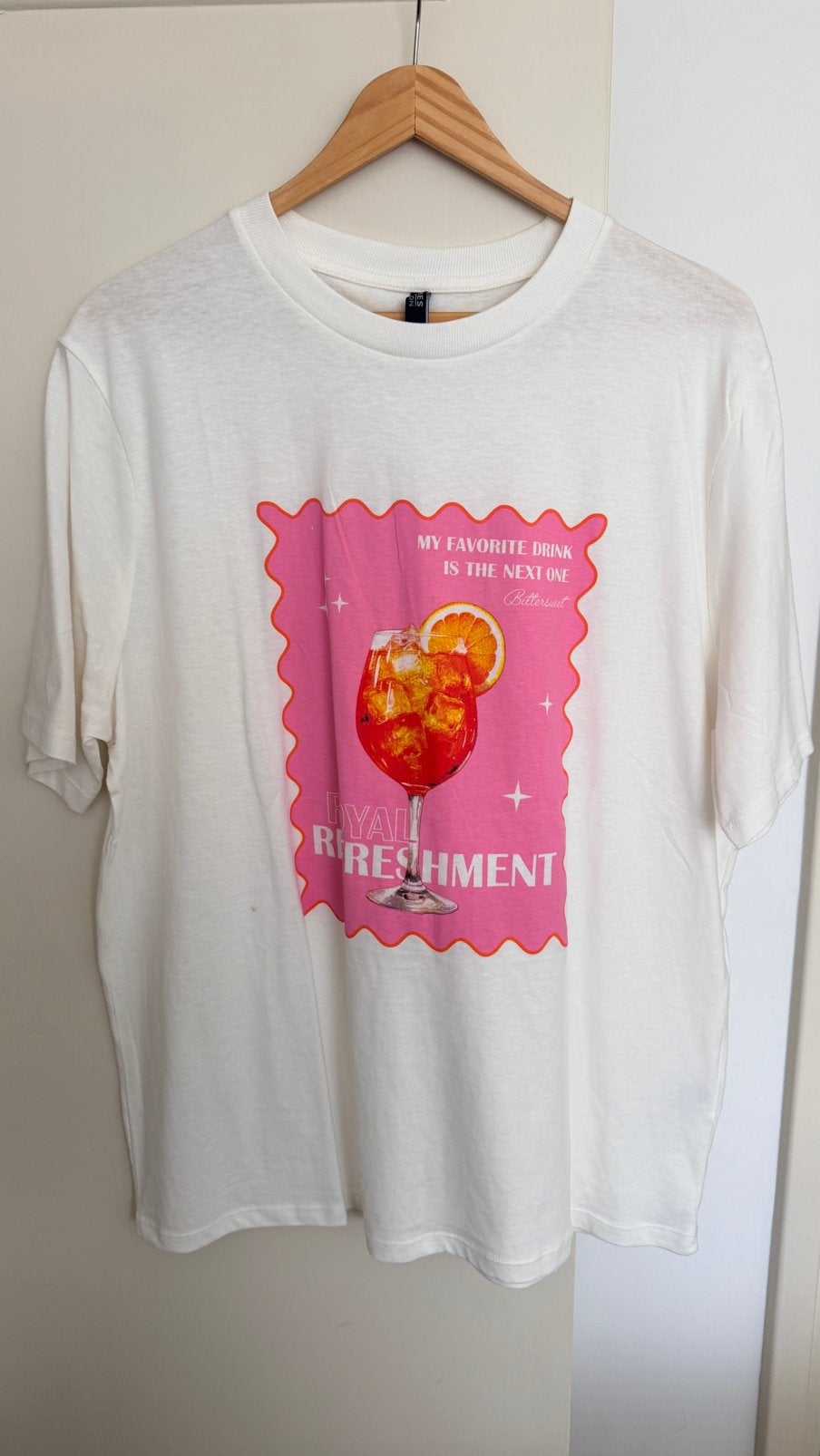 Nieuw: Super leuk zomer t-shirt, maat L, Wit, Maat 42/44 (L), Nieuw, Ophalen of Verzenden