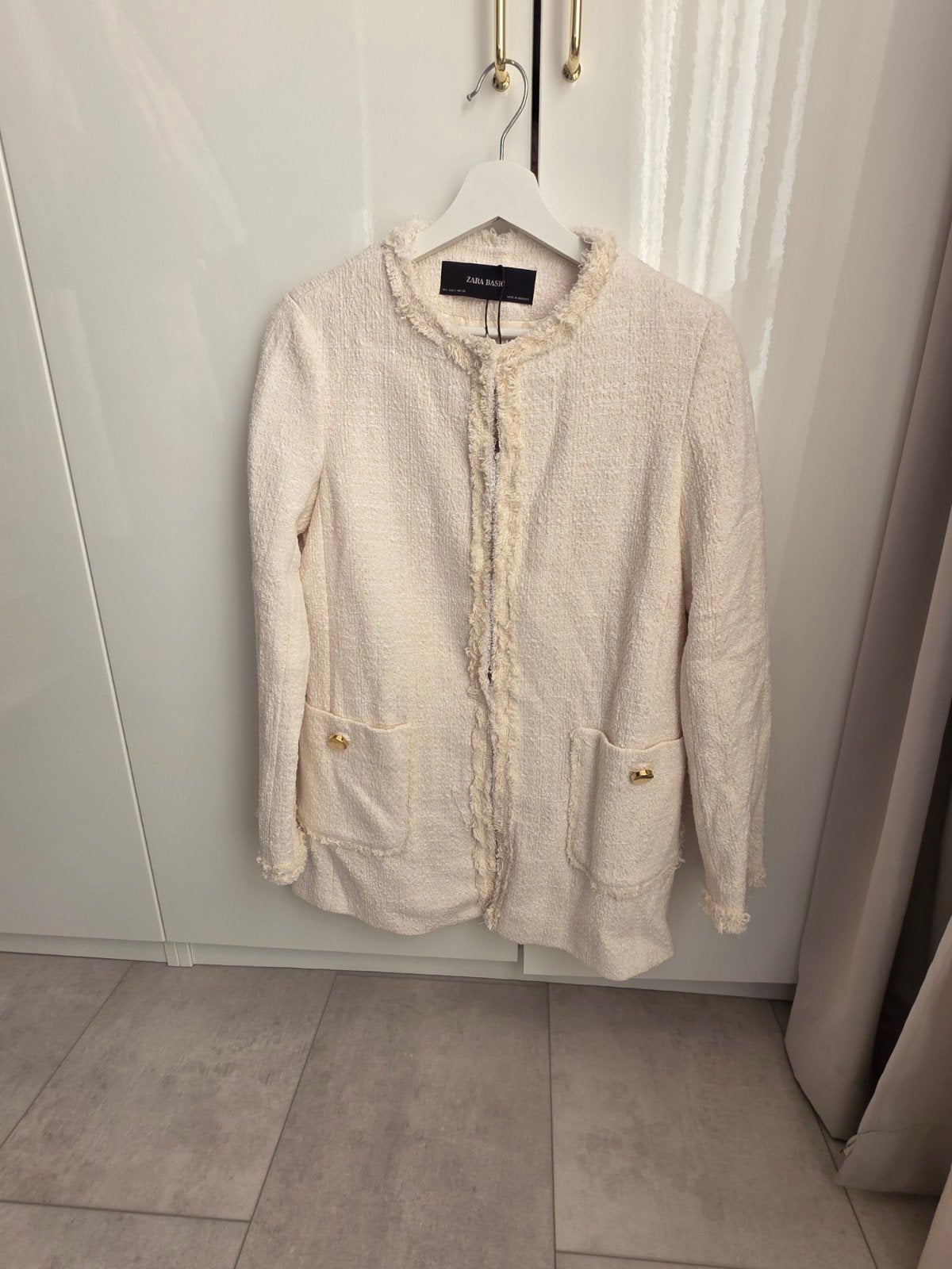 Sjiek tweed jasje van Zara, nieuw met prijskaartje, maat S, Kleding | Dames, Ophalen of Verzenden, Nieuw