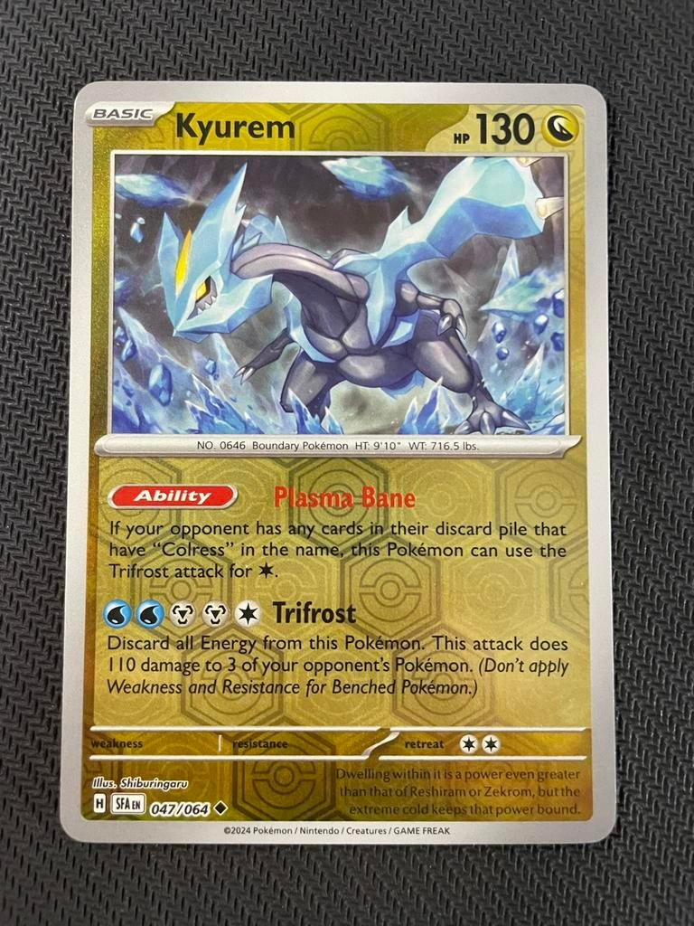 Kyurem 047/064 Reverse Holo Shrouded Fable Packfresh, Ophalen of Verzenden, Zo goed als nieuw