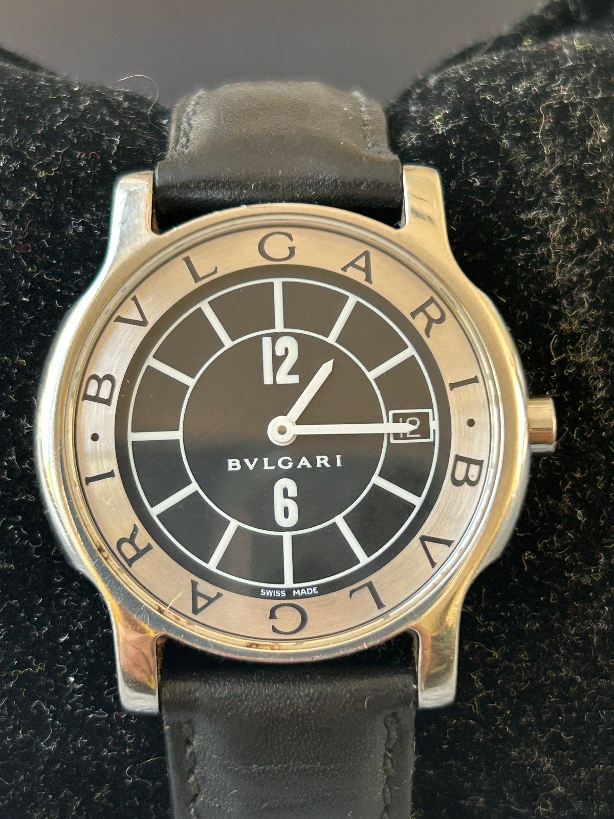Bvlgari Solotempo Horloge 35mm - Stijlvol en Tijdloos, Overige merken, Staal, Polshorloge, Ophalen of Verzenden