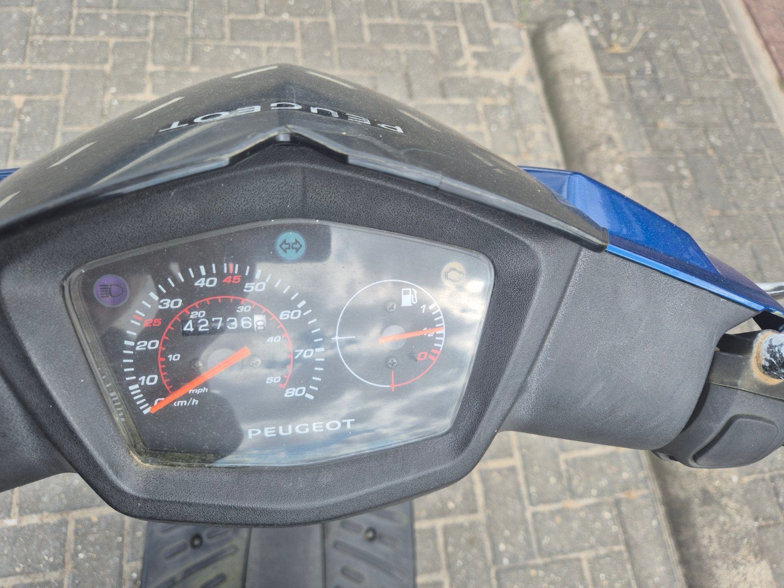 Peugeot Kisbee scooter - blauw kenteken, Ophalen, Gebruikt, Benzine, Peugeot
