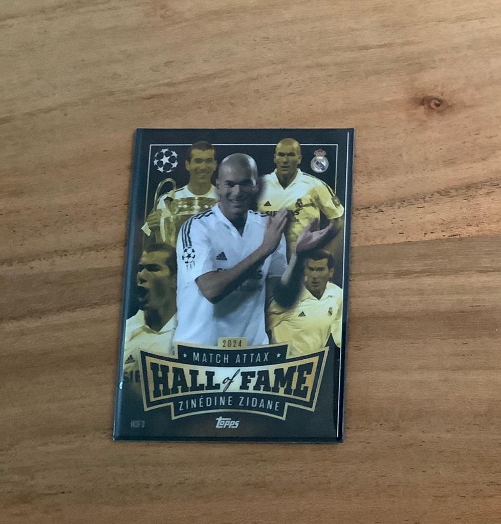 Zinedine Zidane Match Attax Hall of Fame Kaart 2024, Ophalen, Nieuw, Buitenlandse clubs, Spelerskaart