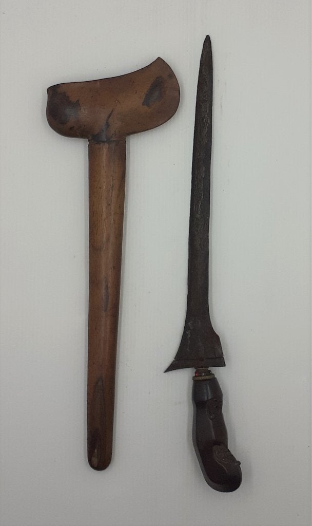 Antieke Keris Jaka Lola Pamor Beras Wutah Timoho-Hout MPL12, Antiek en Kunst, Wapen, Verzenden, Overige materialen, Indonesië